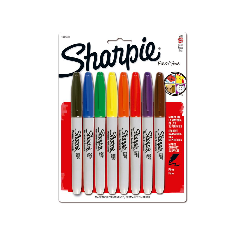 Sharpie Punta Fina Colores Básicos Tjx8