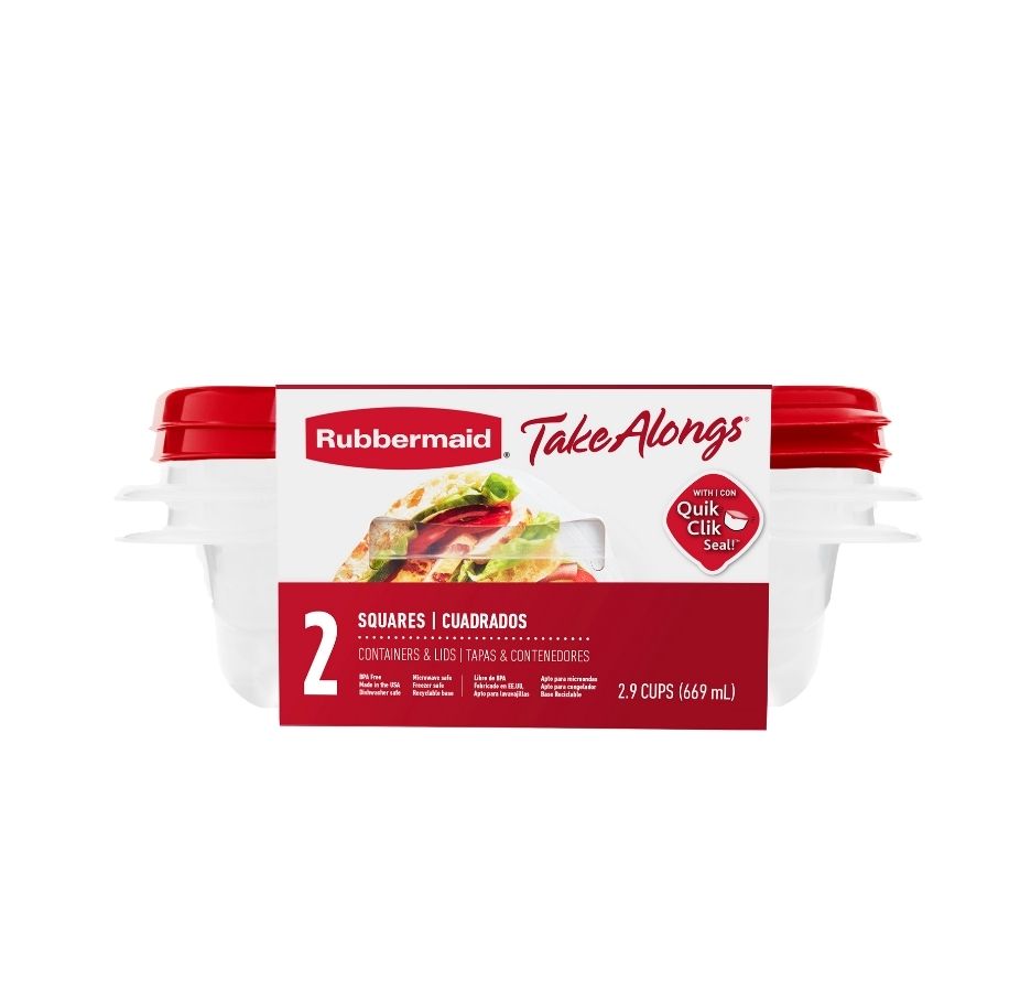 SET HERMETICOS TAKEALONGS 2 PIEZAS 669ML CUADRADO