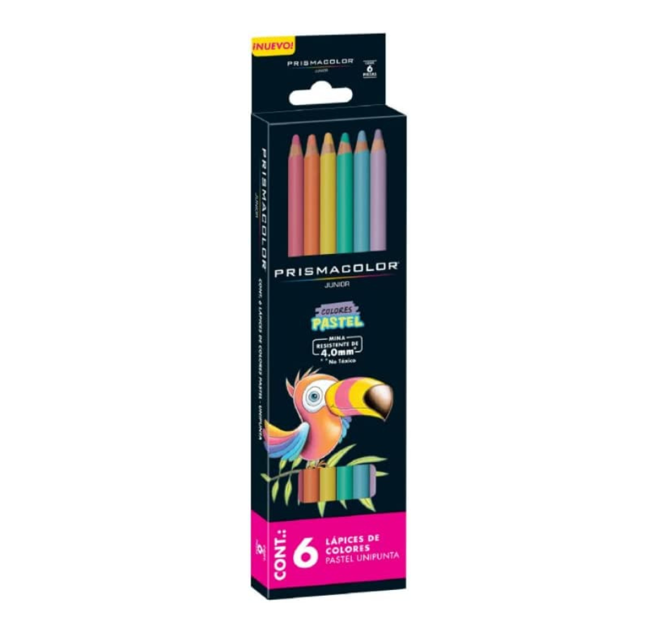 Prismacolor Junior 6Ct Lápices de Colores Pastel
