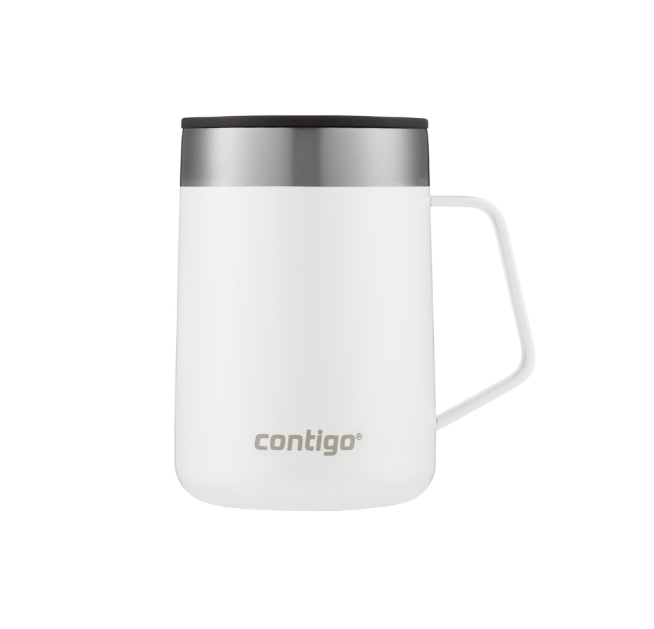 Taza Térmica de Acero Inoxidable Contigo - Streeterville Blanco 414ml