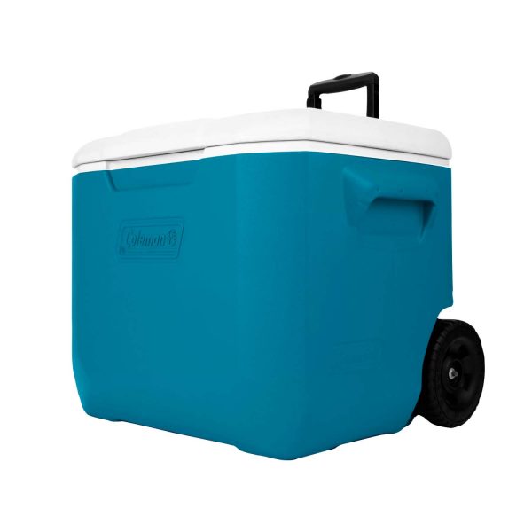Cooler Coleman 60QT Azul Ocean con ruedas