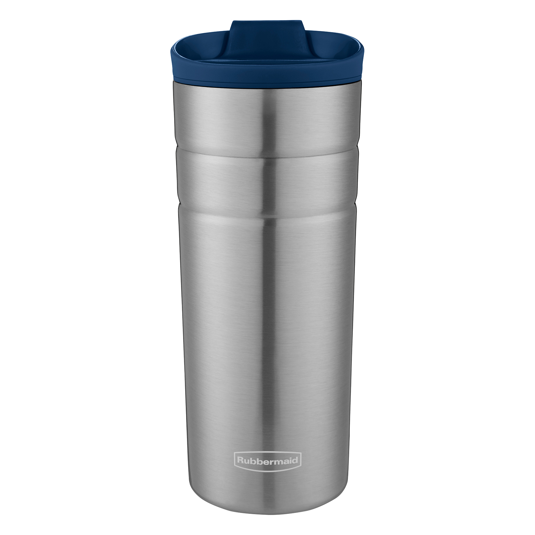 VASO DE ACERO INOXIDABLE RUBBERMAID - FLIP LID 473 ML-TAPA AZUL
